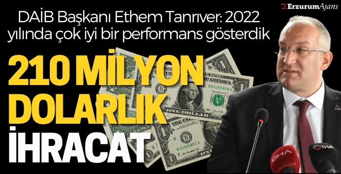 Tanrıver: Sürdürülebilir ihracat için çalışmaya devam ediyoruz