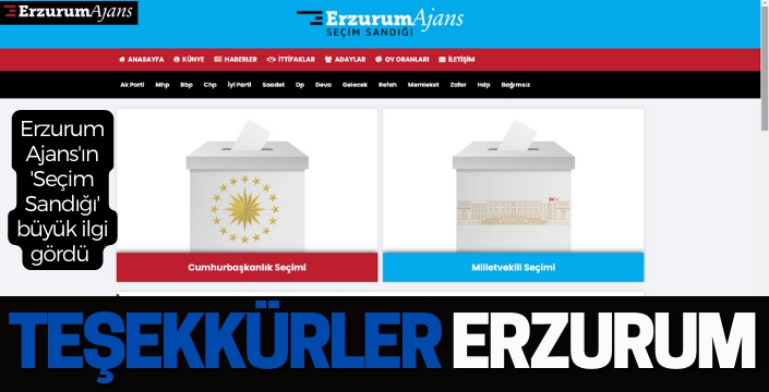 Teşekkürler Erzurum