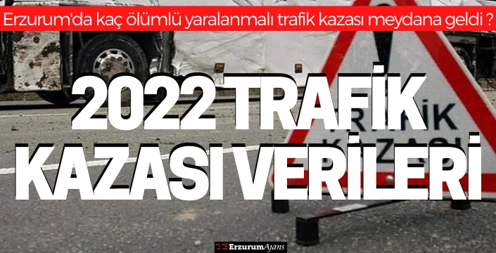 Trafik istatistikleri açıklandı! İşte Erzurum'un bilançosu!