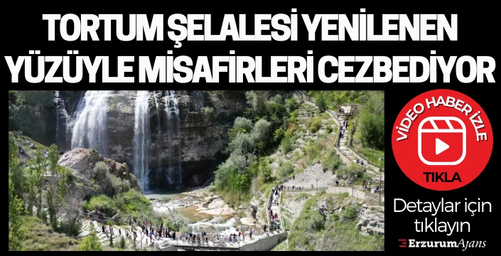Türkiye'nin en yüksek şelalesine turist akını