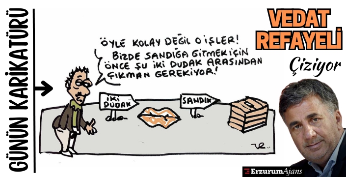 Vedat Refayeli çiziyor
