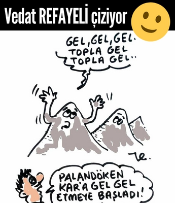 Vedat Refayeli çiziyor