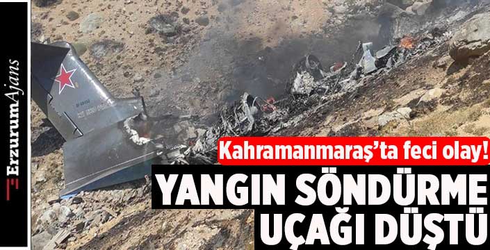 Yangın söndürme uçağı düştü: 8 ölü