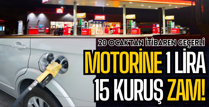 Zam yağmuru devam ediyor. Motorine bir zam daha!